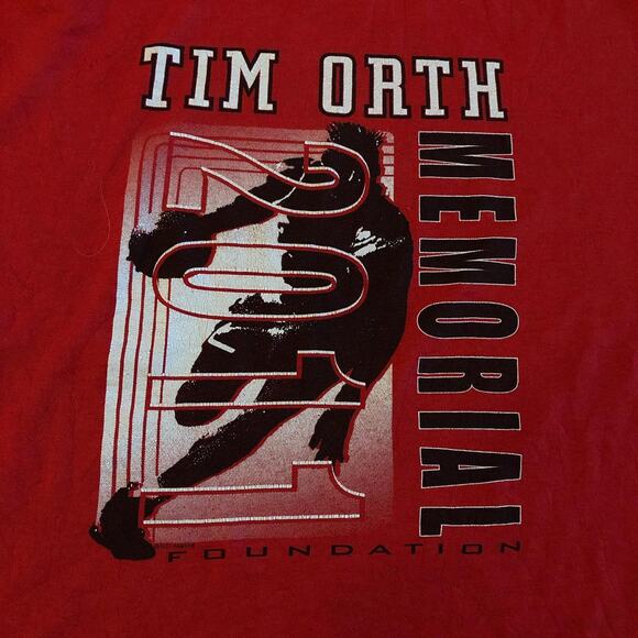 Vintage Red 2011 Tim Orth Foundation Memorial Graphic Tee - Picture 3 of 5